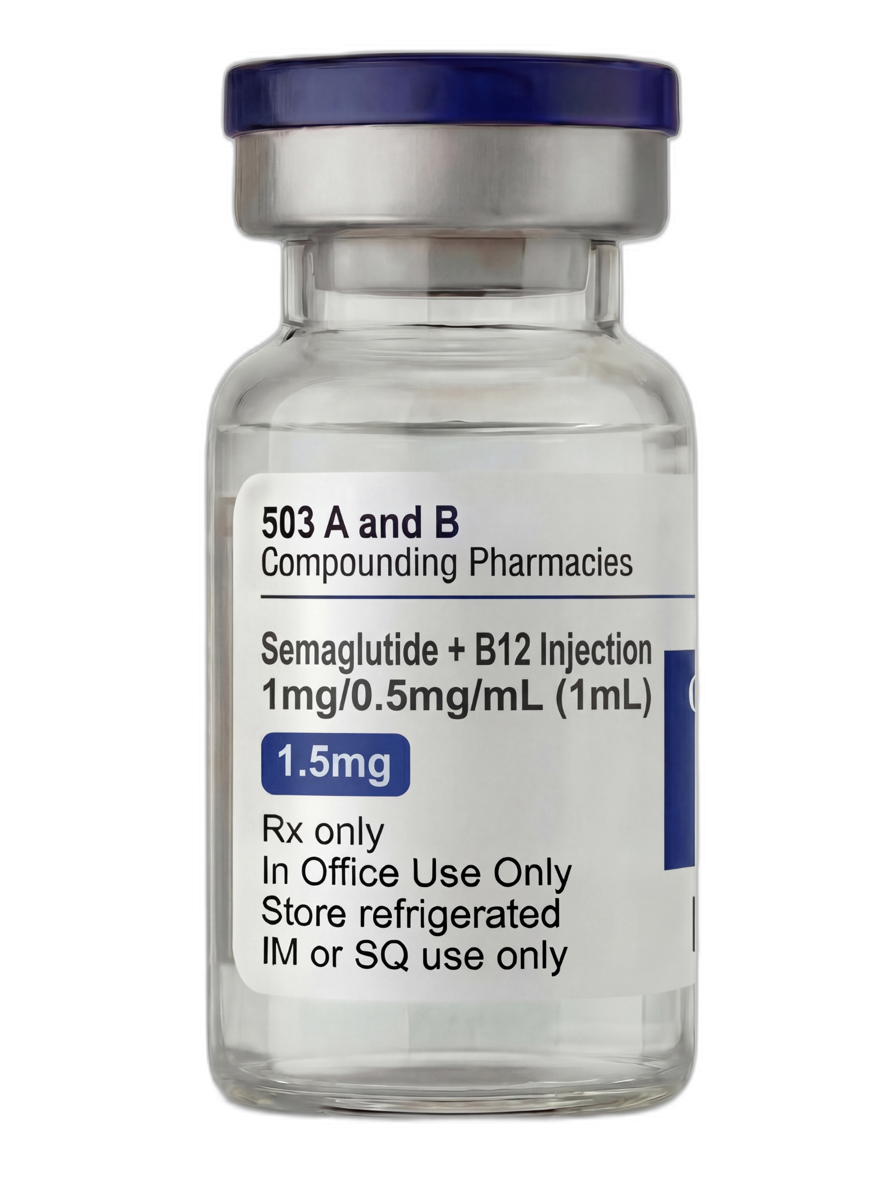 Semaglutide + B12 Injection 1mg/0.5mg/mL (1ML) pharmacy-compounded preparation