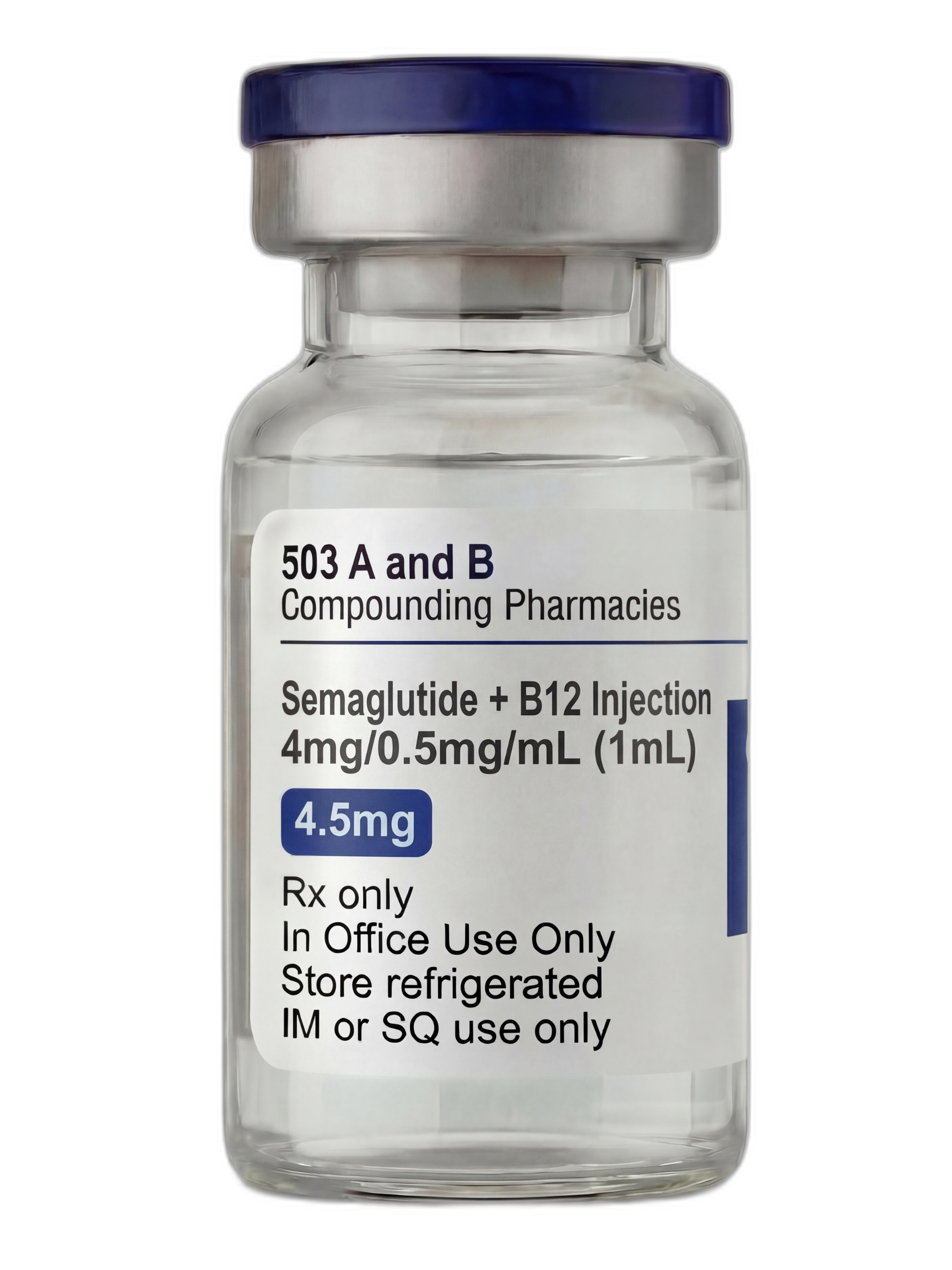 Semaglutide + B12 Injection 4mg/0.5mg/mL (1ML) pharmacy-compounded preparation