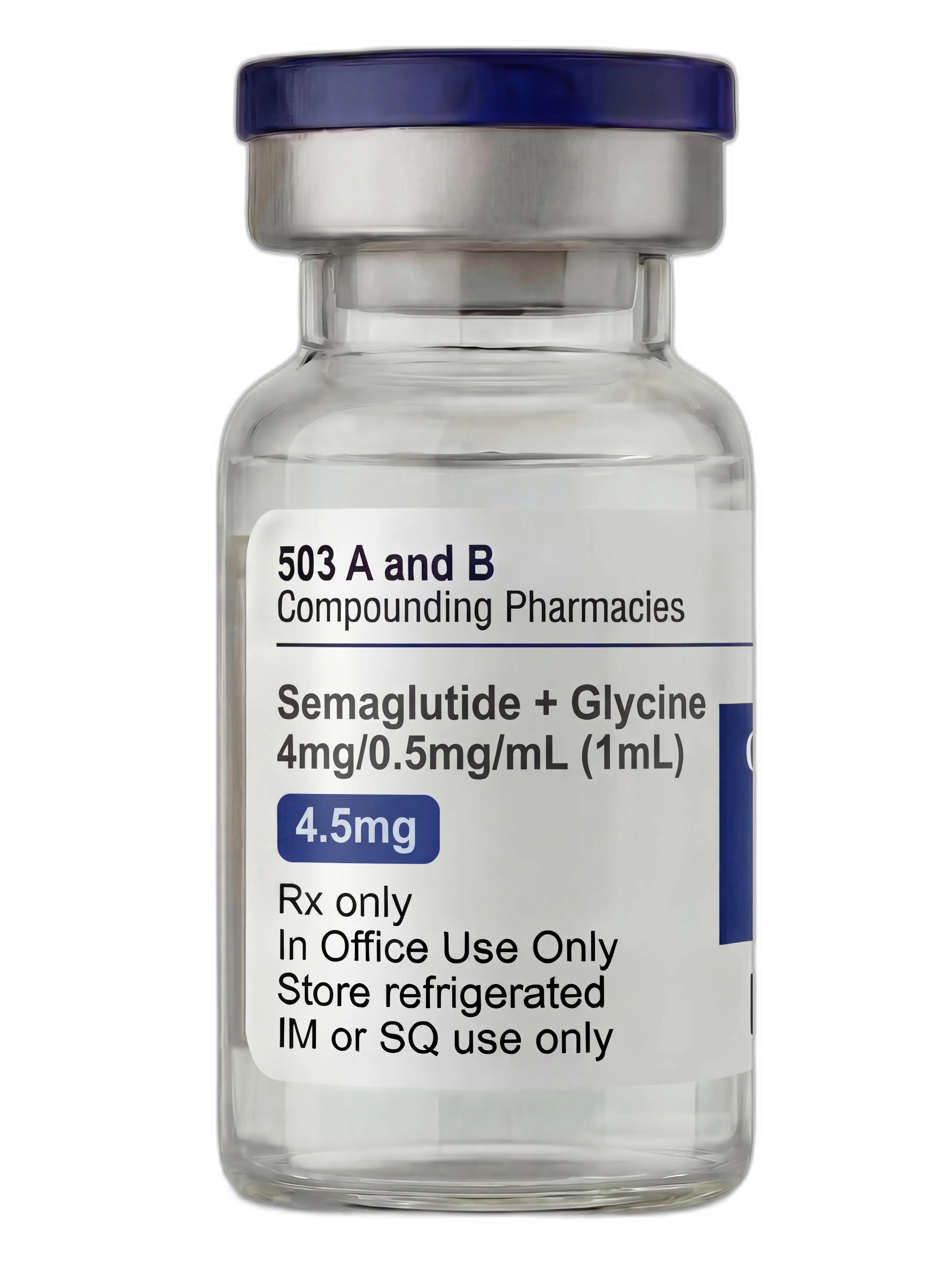 Semaglutide + Glycine Injection 4mg/0.5mg/mL (1ML) pharmacy-compounded preparation