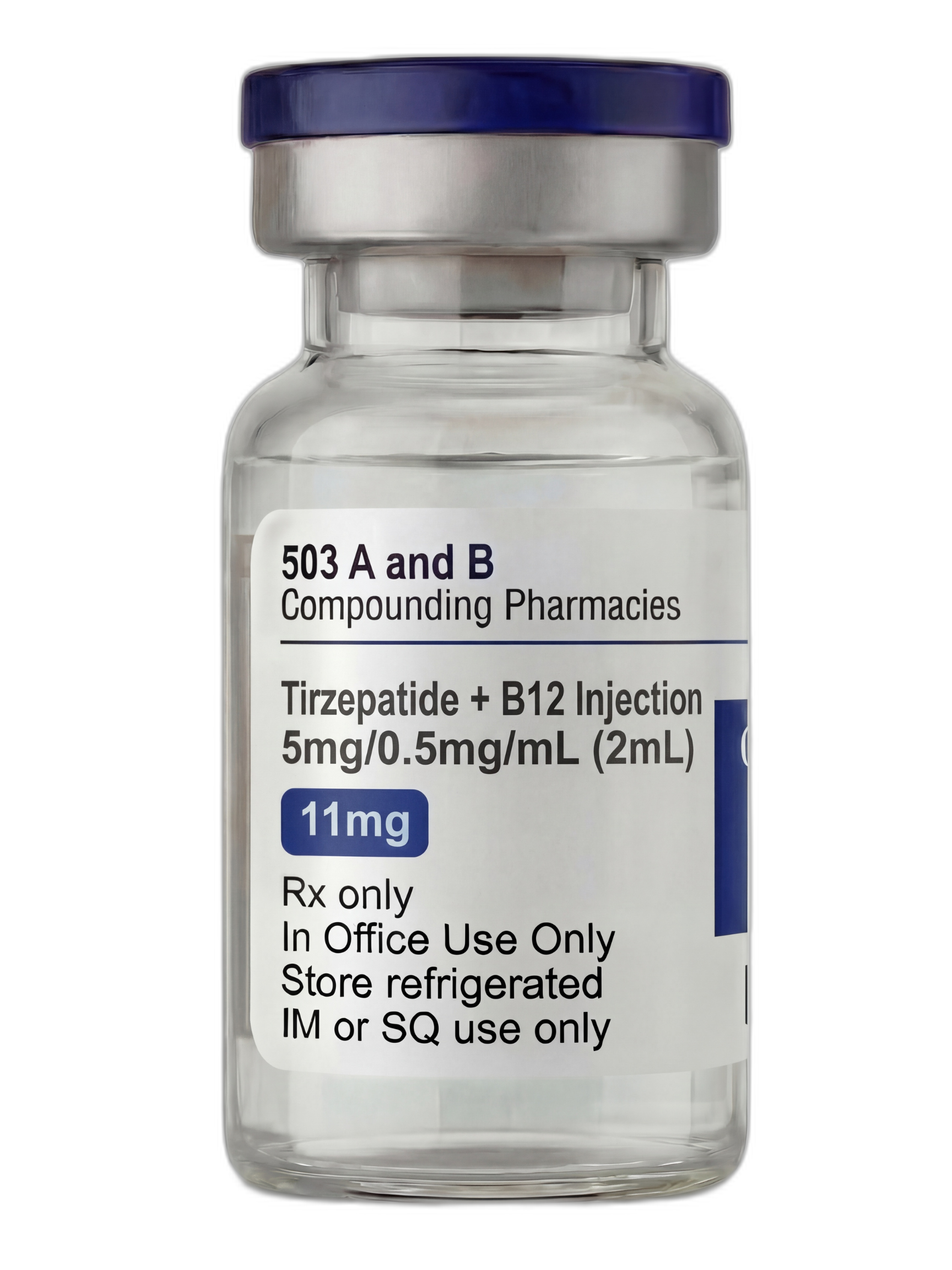 Tirzepatide + B12 Injection 5mg/0.5mg/mL (2ML) pharmacy-compounded preparation