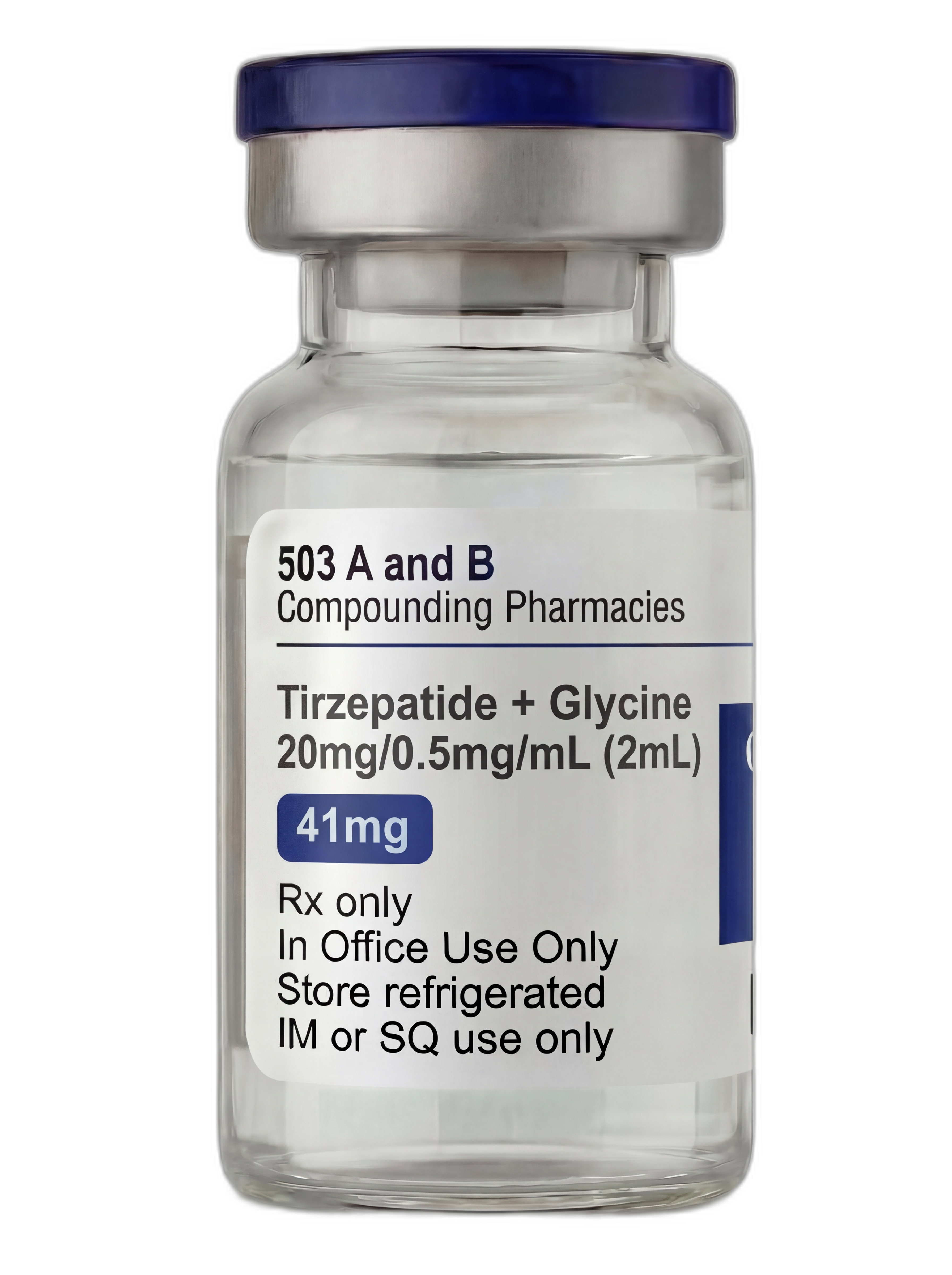 Tirzepatide + Glycine Injection 20mg/0.5mg/mL (2ML) pharmacy-compounded preparation